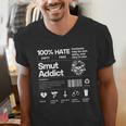 Smutty Book Addict Romance Book Lover Smut Addict Ingredient Men's V-Neck T-Shirt Smutty Book Addict Romance Book Lover Smut Addict Ingredient Men's V-Neck T-Shirt