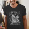 Snow Is Falling Books Are Calling Winter Reading Men's V-Neck T-Shirt