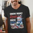 Snowman Winter Snow So Many Books Christmas Snow Little Time Men's V-Neck T-Shirt Snowman Winter Snow So Many Books Christmas Snow Little Time Men's V-Neck T-Shirt