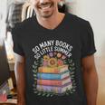 So Many Books So Little Summer Men's V-Neck T-Shirt So Many Books So Little Summer Men's V-Neck T-Shirt