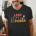 Spanish Reading Book Lover Teacher Maestra Leer Es Poder For Men Women Men's V-Neck T-Shirt