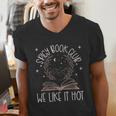 Spicy Book Club Dark Romance Lover Of Spicy Bookish Merch Men's V-Neck T-Shirt Spicy Book Club Dark Romance Lover Of Spicy Bookish Merch Men's V-Neck T-Shirt