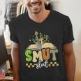 Spicy Book Lover Smut Slut Romance Reading Librarian Men's V-Neck T-Shirt