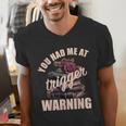 Spicy Books Merch Dark Romance You Had Me At Trigger Warning Men's V-Neck T-Shirt Spicy Books Merch Dark Romance You Had Me At Trigger Warning Men's V-Neck T-Shirt