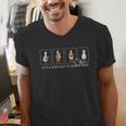 Stamp It's A Good Day To Read A Book Silly Goose Reading Men's V-Neck T-Shirt