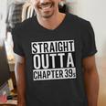 Straight Outta Chapter 39 Cute Book Lover Reader Men's V-Neck T-Shirt