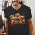 Sunshine & Books For Bookworm Summer Reading Men's V-Neck T-Shirt Sunshine & Books For Bookworm Summer Reading Men's V-Neck T-Shirt