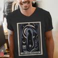 Tarot Cards Guide Book Esoteric Mysticism Clothing The High Priestess -Adults Small Classic Fit Short Sleeve Men's V-Neck T-Shirt Tarot Cards Guide Book Esoteric Mysticism Clothing The High Priestess -Adults Small Classic Fit Short Sleeve Men's V-Neck T-Shirt