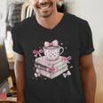 Teacher Valentine's Day All Booked For Valentines Reading Men's V-Neck T-Shirt Teacher Valentine's Day All Booked For Valentines Reading Men's V-Neck T-Shirt