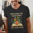 Thats What I Do I Read Books And I Know Things Reading Men's V-Neck T-Shirt Thats What I Do I Read Books And I Know Things Reading Men's V-Neck T-Shirt
