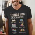 Things I Do In My Spare Time Book Reader Book Reading Lover Men's V-Neck T-Shirt
