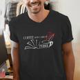 Thriller Book Fan Coffee With A Side Of Murder Men's V-Neck T-Shirt