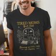 Tired Moms Book Club Coffee Chaos Chapters Men's V-Neck T-Shirt