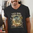 Tired Moms Book Club Cozy Night Coffee Reading Cat Men's V-Neck T-Shirt Tired Moms Book Club Cozy Night Coffee Reading Cat Men's V-Neck T-Shirt