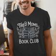 Tired Moms Book Club Men's V-Neck T-Shirt Tired Moms Book Club Men's V-Neck T-Shirt