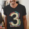 Toddler 3rd Birthday Books Themed 3 Year Old Boys Kids Girls Men's V-Neck T-Shirt Toddler 3rd Birthday Books Themed 3 Year Old Boys Kids Girls Men's V-Neck T-Shirt