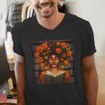 History Month Black Afro Girl Women Book Lovers Men's V-Neck T-Shirt History Month Black Afro Girl Women Book Lovers Men's V-Neck T-Shirt