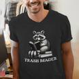 Trash Reader Book Reader Book Lover Book Reader Men's V-Neck T-Shirt
