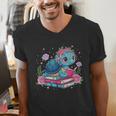 Turtle Bookworm Reading Book Bookworm Book Nerd Cute Graphic Men's V-Neck T-Shirt
