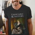 Unsociable And Taciturn Jane Austin Quote Book Classic Lit Men's V-Neck T-Shirt Unsociable And Taciturn Jane Austin Quote Book Classic Lit Men's V-Neck T-Shirt