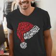 Vintage Retro Christmas Book Xmas Santa Hat Pajama Holiday Men's V-Neck T-Shirt