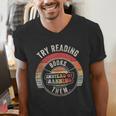 Vintage Try Reading Books Instead Of Banning Them Book Lover Men's V-Neck T-Shirt Vintage Try Reading Books Instead Of Banning Them Book Lover Men's V-Neck T-Shirt