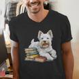 West Highland Terrier Books Dog Breed Westie For Men Women Kids Men's V-Neck T-Shirt