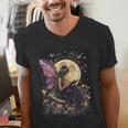 Whimsical Book Fairy Reading Bookish Fairycore Men's V-Neck T-Shirt