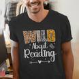 Wild About Reading Book Lover Bookworm Library Day Men's V-Neck T-Shirt Wild About Reading Book Lover Bookworm Library Day Men's V-Neck T-Shirt