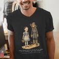 Wizard Of Oz Book Quote Scarecrow Dorothy Retro Drawing Men's V-Neck T-Shirt Wizard Of Oz Book Quote Scarecrow Dorothy Retro Drawing Men's V-Neck T-Shirt