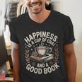 Women's Chai Tea And Books Chai Latte Lover Men's V-Neck T-Shirt Women's Chai Tea And Books Chai Latte Lover Men's V-Neck T-Shirt