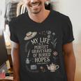 Women's Dramatic Book Lover Quote Men's V-Neck T-Shirt Women's Dramatic Book Lover Quote Men's V-Neck T-Shirt