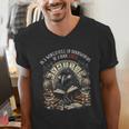 In A World Full Of Bookworms Be A Book Raven Reader Reading Men's V-Neck T-Shirt