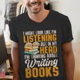 Writer Book Published Author Writers Men Women Men's V-Neck T-Shirt