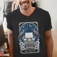 The Writer Typewriter Crow Writing Journalist Book Writer Men's V-Neck T-Shirt The Writer Typewriter Crow Writing Journalist Book Writer Men's V-Neck T-Shirt