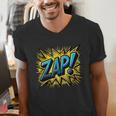 ZAP Comic Book Retro Artwork – Cartoon Collector Men's V-Neck T-Shirt ZAP Comic Book Retro Artwork – Cartoon Collector Men's V-Neck T-Shirt