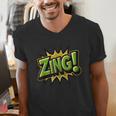 ZING Comic Book Retro Artwork – Cartoon Collector Men's V-Neck T-Shirt ZING Comic Book Retro Artwork – Cartoon Collector Men's V-Neck T-Shirt