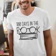 100 Days Of SCHOOKBook Nerd Book Lover Reading Librarian Boo Men's V-Neck T-Shirt 100 Days Of SCHOOKBook Nerd Book Lover Reading Librarian Boo Men's V-Neck T-Shirt