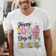 100th Day Of School Teacher Books 100 Days Of Preschool Girl Men's V-Neck T-Shirt 100th Day Of School Teacher Books 100 Days Of Preschool Girl Men's V-Neck T-Shirt