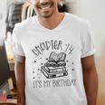 14th Birthday Girls Chapter 14 Its My Birthday Book Lover Men's V-Neck T-Shirt