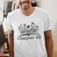 45th Birthday Chapter 45 Reading Book Lover Bookworm Teacher Men's V-Neck T-Shirt 45th Birthday Chapter 45 Reading Book Lover Bookworm Teacher Men's V-Neck T-Shirt