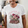63rd Birthday Chapter 63 Birthday Shirt Women Book Lover Premium Men's V-Neck T-Shirt