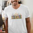 Abibliophobia Definition Book Reader Book Nerd Book Reading Premium Tri-Blend Men's V-Neck T-Shirt