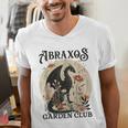 Abraxos Flower Garden Club Book Lover Fantasy Dragon Bookish Men's V-Neck T-Shirt Abraxos Flower Garden Club Book Lover Fantasy Dragon Bookish Men's V-Neck T-Shirt