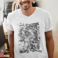 Apocalypse St John Devours The Book 1498 DüRer Angels Men's V-Neck T-Shirt Apocalypse St John Devours The Book 1498 DüRer Angels Men's V-Neck T-Shirt