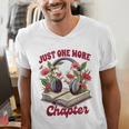 Audiobook Lover Bookish Headphones Just One More Chapter Men's V-Neck T-Shirt