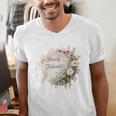 Barely Tolerable Book Lover Bookish Floral Bookworm Men's V-Neck T-Shirt Barely Tolerable Book Lover Bookish Floral Bookworm Men's V-Neck T-Shirt