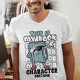This Is My Book Character Costume Reading Book Lover Men's V-Neck T-Shirt This Is My Book Character Costume Reading Book Lover Men's V-Neck T-Shirt