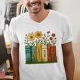 Book Flower 8647 Foxtrots Deltas Tangos Men's V-Neck T-Shirt