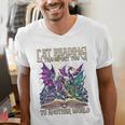 Book Lover Dragon Reading Transport You To Another World Men's V-Neck T-Shirt